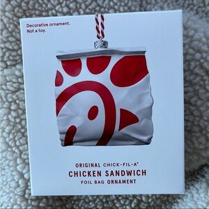 Chick fil a sandwich ornament